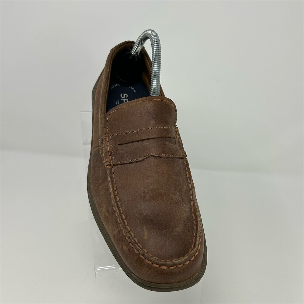Sperry Top-Sider Men's Penny Loafers Brown Slip-On Moc Toe Memory Foam Size 8.5 - Picture 2 of 12